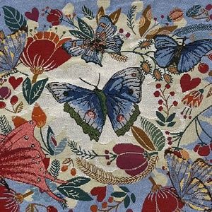 Butterfly “tapestry” pillow cover